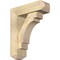 Ekena Millwork Merced Craftsman Rough Sawn Bracket w/ Offset Brace, Douglas Fir, 6"W x 18"D x 22"H BKT0604X18X22MRC04RDF - alternate 1